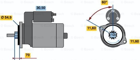 BOSCH 0 986 018 761 - Starter aaoparts.ro