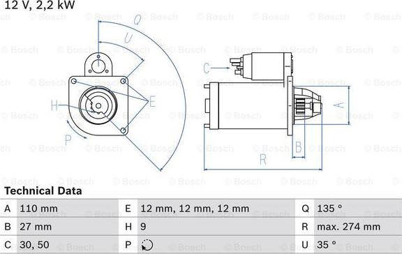 BOSCH 0 986 013 650 - Starter aaoparts.ro