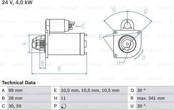 BOSCH 0 986 013 720 - Starter aaoparts.ro