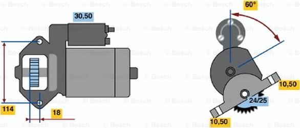 BOSCH 0 986 012 921 - Starter aaoparts.ro