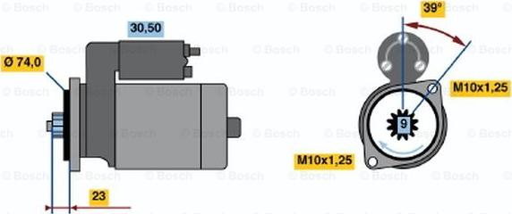 BOSCH 0 986 012 311 - Starter aaoparts.ro