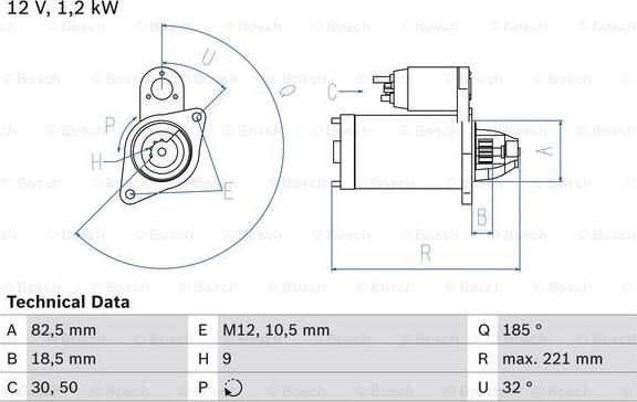 BOSCH 0 986 017 920 - Starter aaoparts.ro