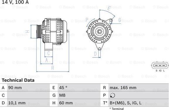 BOSCH 0 986 084 390 - Generator / Alternator aaoparts.ro