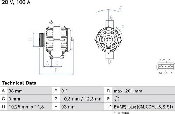 BOSCH 0 986 084 290 - Generator / Alternator aaoparts.ro