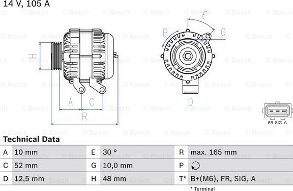 BOSCH 0 986 080 440 - Generator / Alternator aaoparts.ro