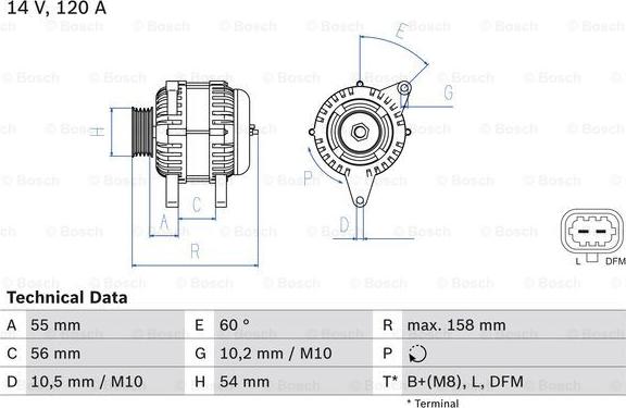 BOSCH 0 986 081 380 - Generator / Alternator aaoparts.ro