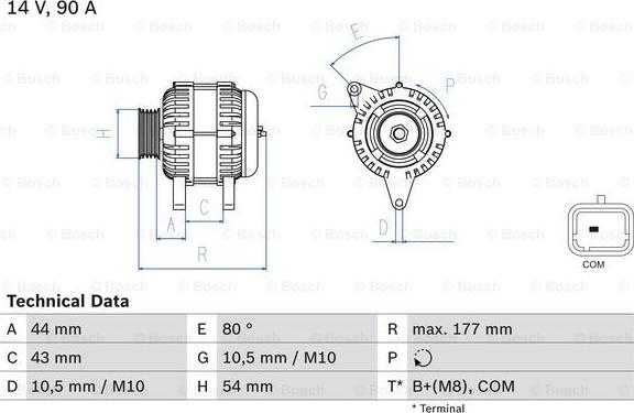 BOSCH 0 986 083 390 - Generator / Alternator aaoparts.ro
