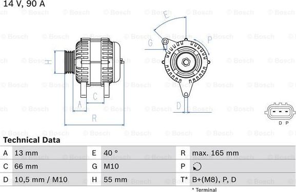 BOSCH 0 986 082 430 - Generator / Alternator aaoparts.ro