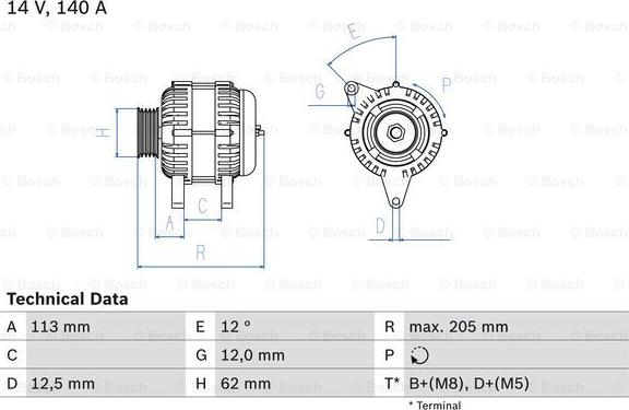 BOSCH 0 986 082 620 - Generator / Alternator aaoparts.ro