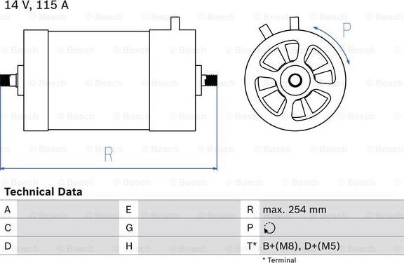 BOSCH 0 986 039 870 - Generator / Alternator aaoparts.ro