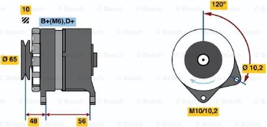 BOSCH 0 986 034 490 - Generator / Alternator aaoparts.ro