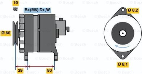BOSCH 0 986 034 450 - Generator / Alternator aaoparts.ro