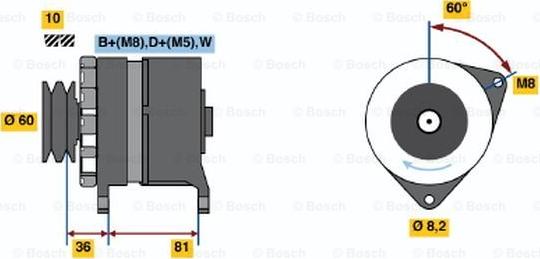 BOSCH 0 986 034 010 - Generator / Alternator aaoparts.ro