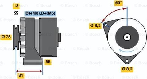 BOSCH 0 986 034 080 - Generator / Alternator aaoparts.ro