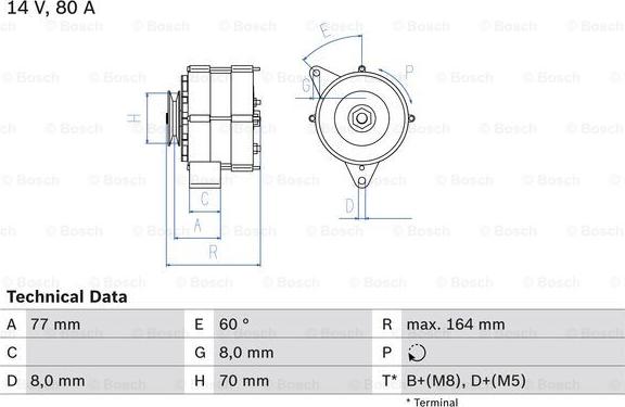 BOSCH 0 986 034 110 - Generator / Alternator aaoparts.ro