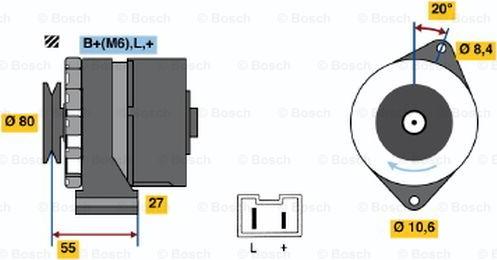 BOSCH 0 986 034 761 - Generator / Alternator aaoparts.ro