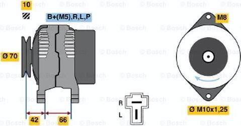 BOSCH 0 986 035 791 - Generator / Alternator aaoparts.ro