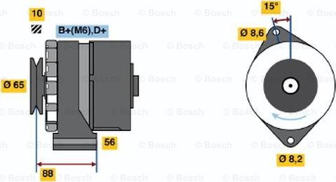 BOSCH 0 986 030 900 - Generator / Alternator aaoparts.ro