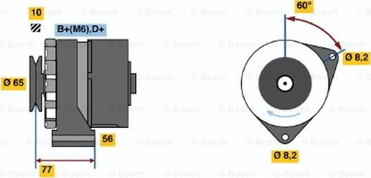 BOSCH 0 986 030 850 - Generator / Alternator aaoparts.ro