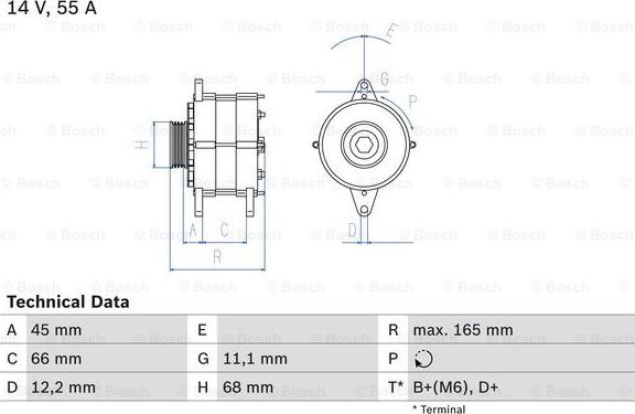 BOSCH 0 986 033 890 - Generator / Alternator aaoparts.ro