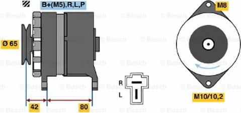 BOSCH 0 986 032 641 - Generator / Alternator aaoparts.ro