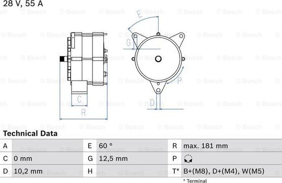 BOSCH 0 986 037 410 - Generator / Alternator aaoparts.ro