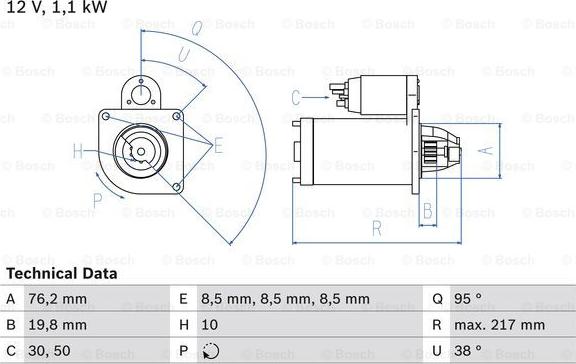 BOSCH 0 986 029 150 - Starter aaoparts.ro