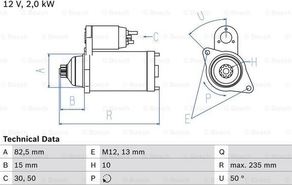 BOSCH 0 986 024 340 - Starter aaoparts.ro