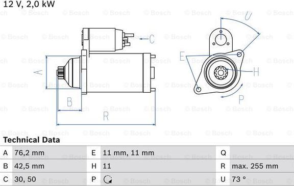 BOSCH 0 986 024 360 - Starter aaoparts.ro