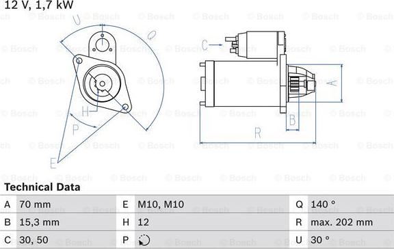 BOSCH 0 986 025 940 - Starter aaoparts.ro