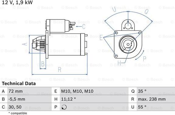 BOSCH 0 986 025 470 - Starter aaoparts.ro