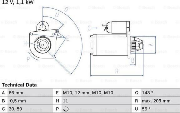 BOSCH 0 986 025 390 - Starter aaoparts.ro