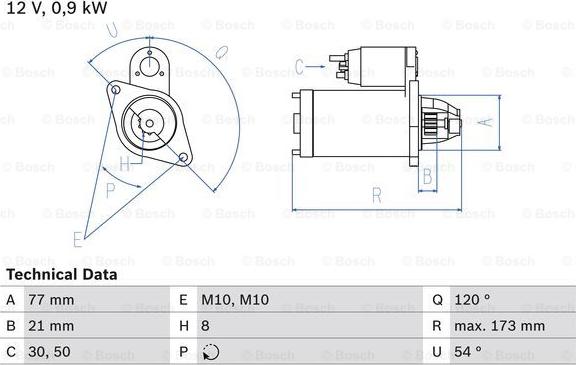 BOSCH 0 986 025 720 - Starter aaoparts.ro