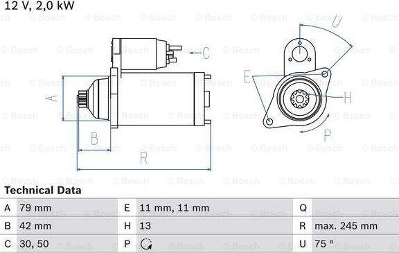 BOSCH 0 986 026 160 - Starter aaoparts.ro