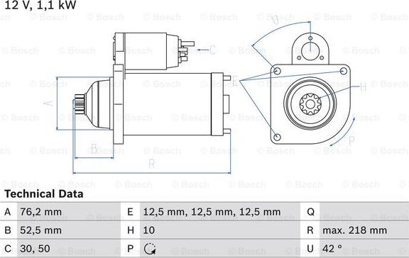 BOSCH 0 986 020 240 - Starter aaoparts.ro