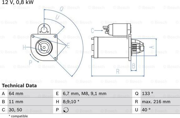 BOSCH 0 986 021 590 - Starter aaoparts.ro