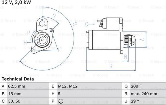 BOSCH 0 986 021 610 - Starter aaoparts.ro