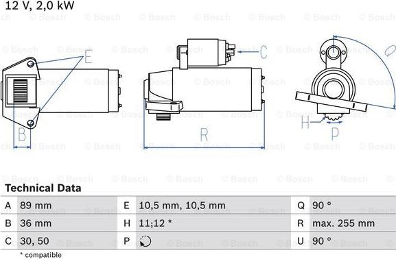 BOSCH 0 986 021 810 - Starter aaoparts.ro