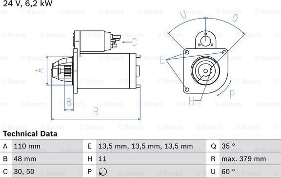 BOSCH 0 986 021 200 - Starter aaoparts.ro