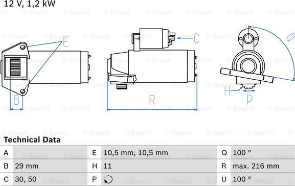 BOSCH 0 986 028 010 - Starter aaoparts.ro