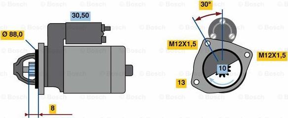 BOSCH 0 986 023 900 - Starter aaoparts.ro