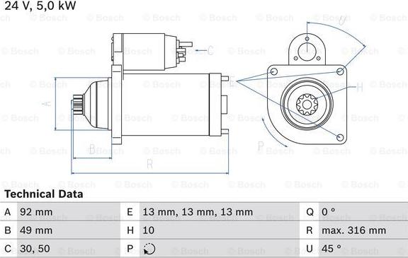 BOSCH 0 986 023 430 - Starter aaoparts.ro