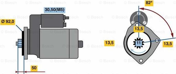BOSCH 0 986 023 590 - Starter aaoparts.ro