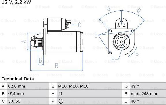 BOSCH 0 986 023 380 - Starter aaoparts.ro