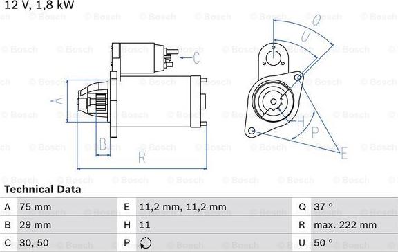 BOSCH 0 986 023 250 - Starter aaoparts.ro
