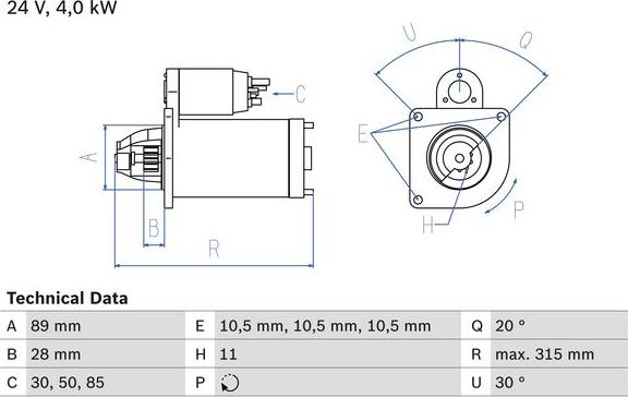 BOSCH 0 986 023 200 - Starter aaoparts.ro
