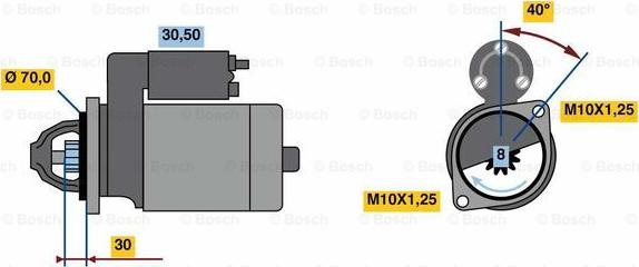 BOSCH 0 986 023 720 - Starter aaoparts.ro