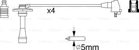 BOSCH 0 986 356 957 - Set cablaj aprinder aaoparts.ro