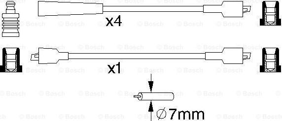 BOSCH 0 986 356 861 - Set cablaj aprinder aaoparts.ro
