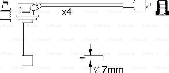 BOSCH 0 986 356 810 - Set cablaj aprinder aaoparts.ro